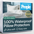 Niagara Waterproof Pillow Protectors - 4 Pack - King Size - White
