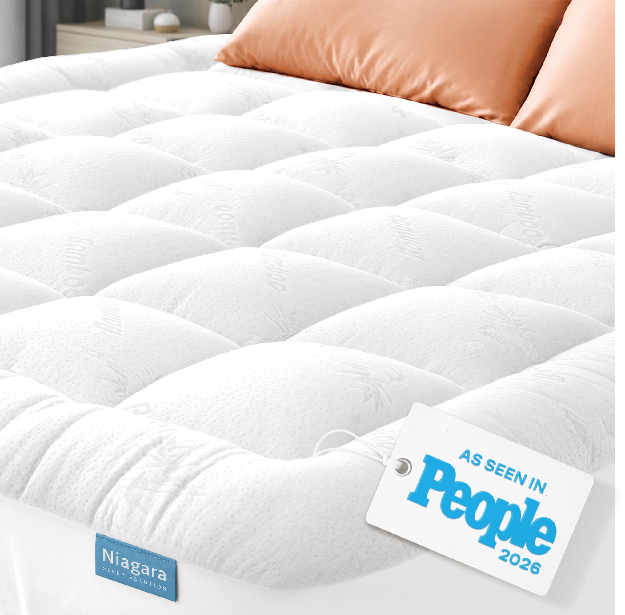 Niagara Sleep Solution Full Ultra Soft Mattress Topper — Back Pain Relief