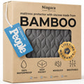 100% Waterproof Noiseless & Breathable Mattress Protector - Queen Size - Gray
